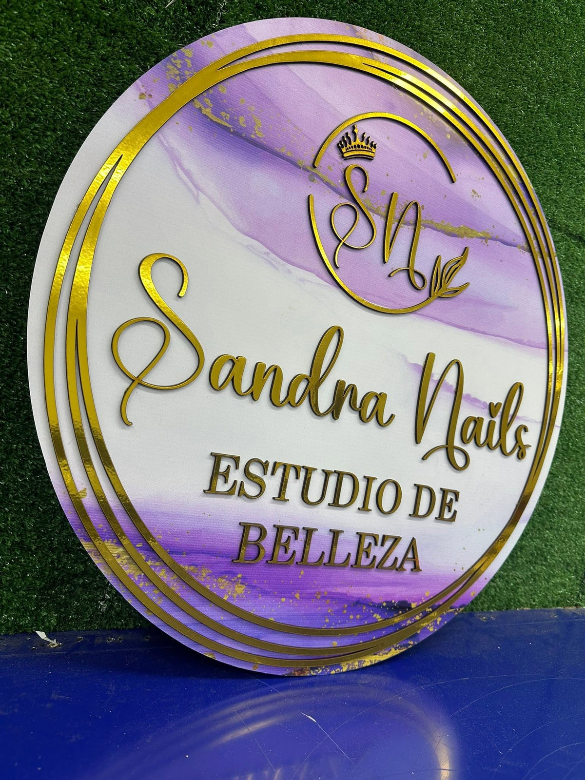 LOGOS EN MDF METALIZADOS
